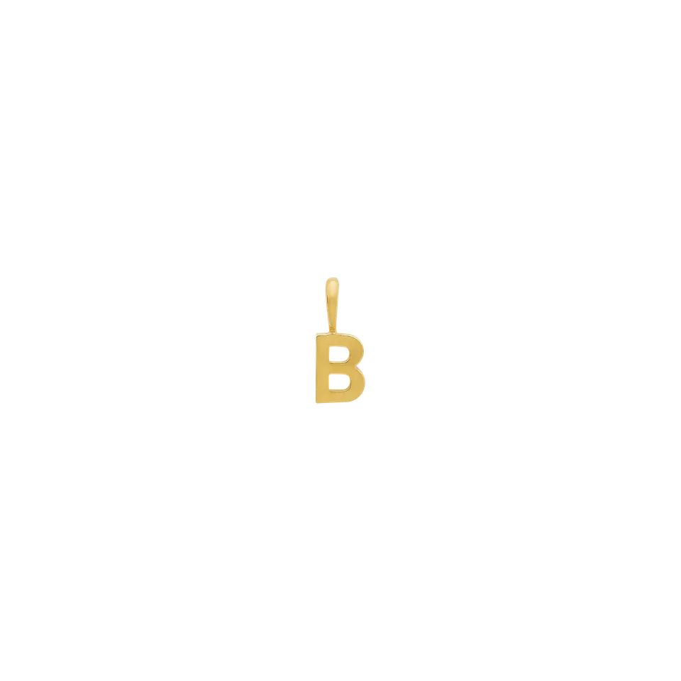 xenox-fine-b-letter-anh-nger-585-gelbgold-buchstabe-b image 1