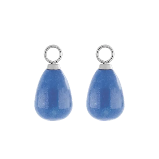 coeur-de-lion-ear-me-up-charm-tropfen-silber-blau image 1