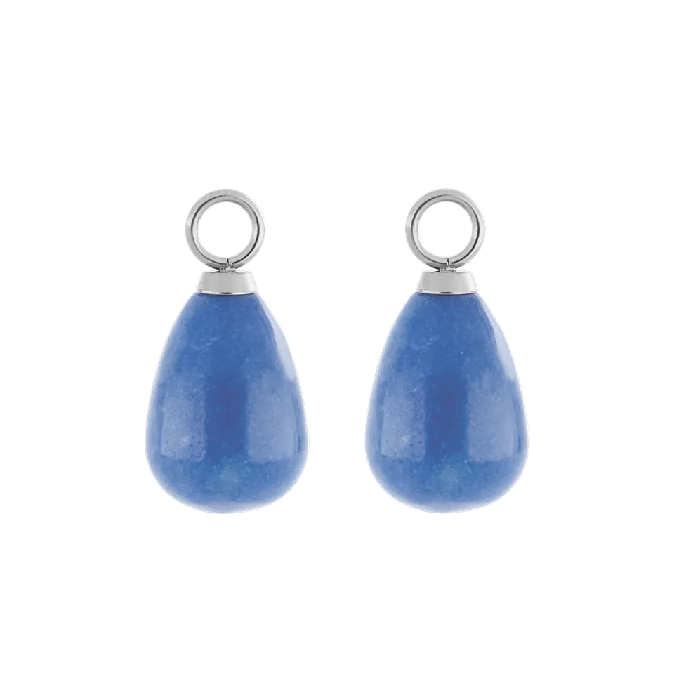 coeur-de-lion-ear-me-up-charm-tropfen-silber-blau image 1