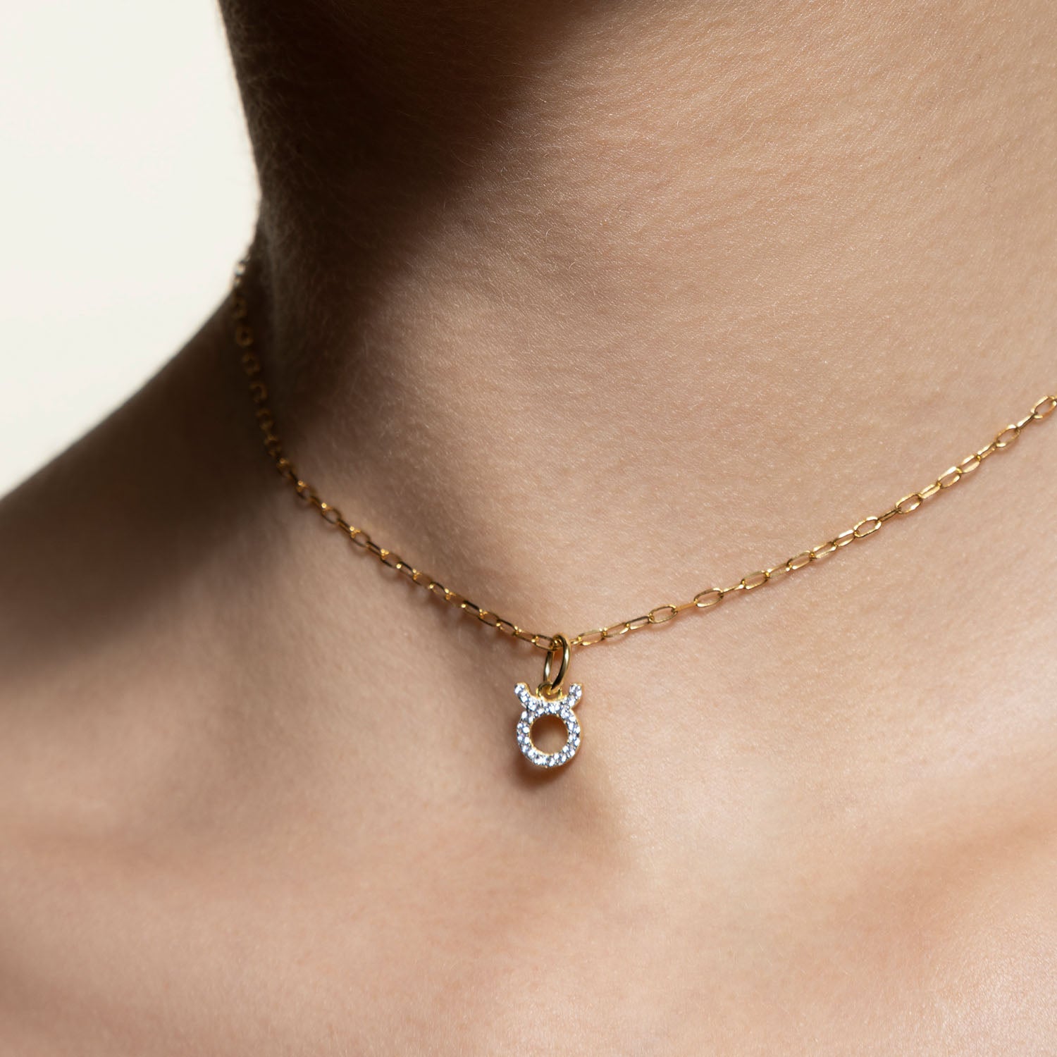 xenox-stier-charm-925-sterlingsilber-18k-vergoldet-mit-zirkonia image 3