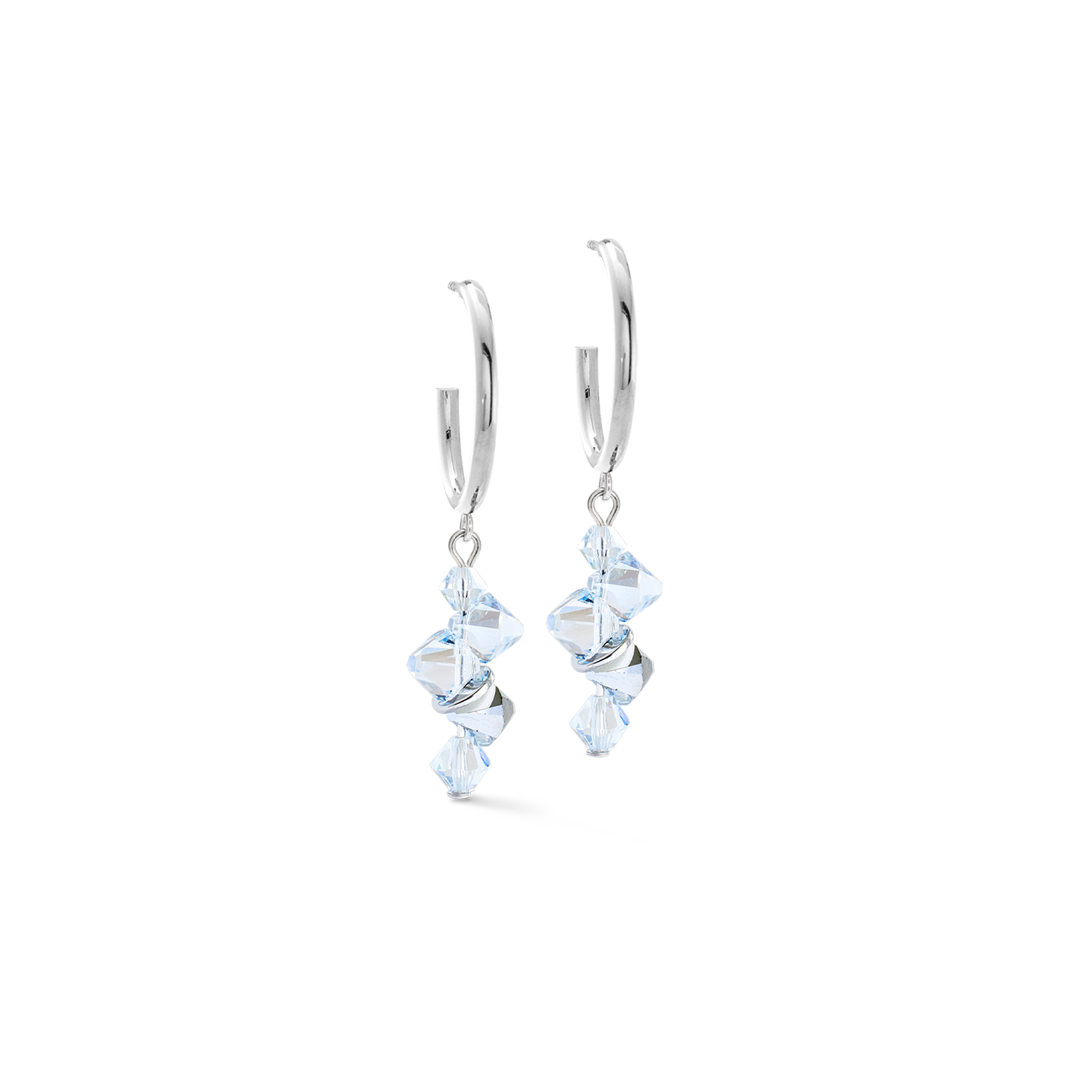 coeur-de-lion-dancing-crystals-creolen-silber-mit-swarovski-kristallen image 2
