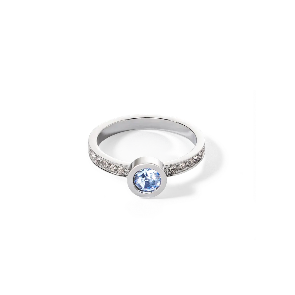 coeur-de-lion-sparkling-dots-ring-silber-hellblau-0-7-cm image 1