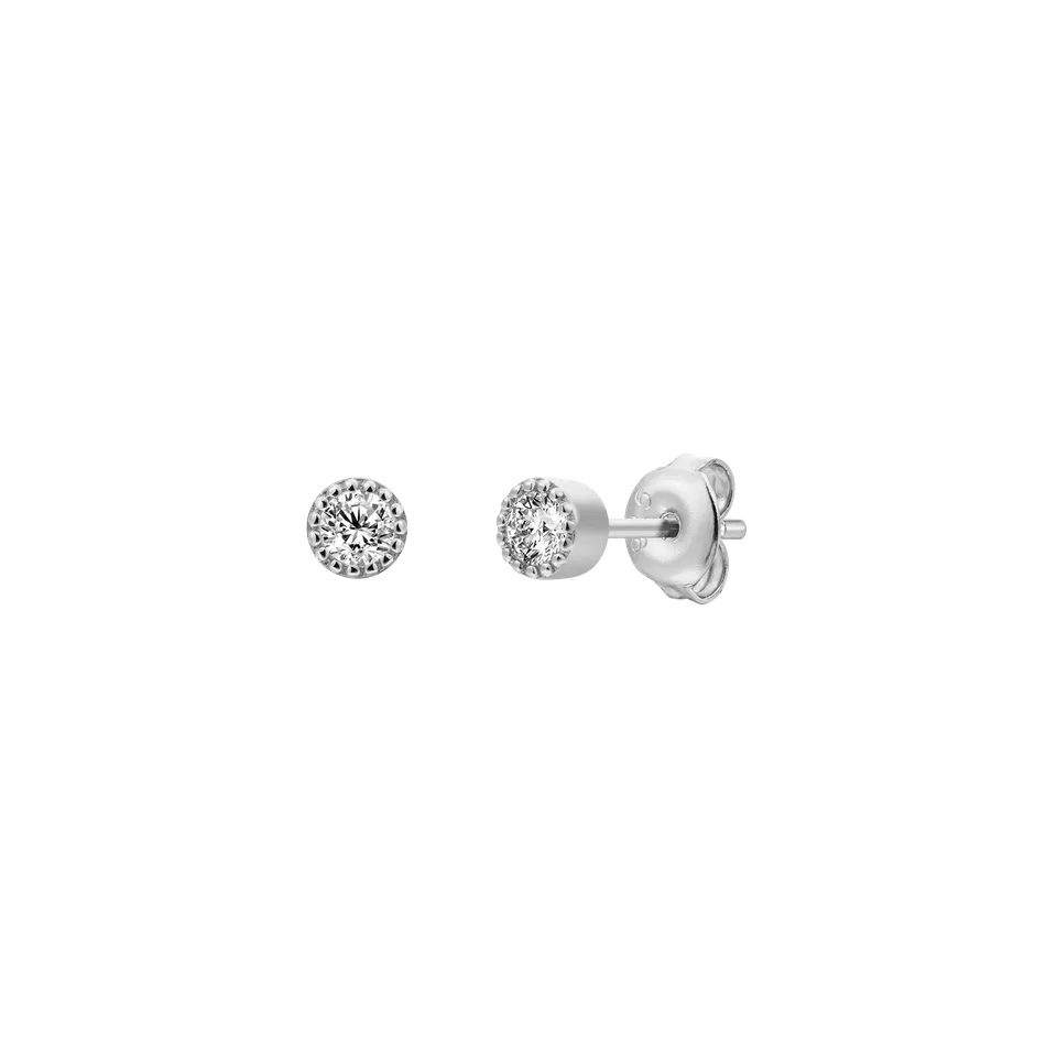 xenox-pure-essentials-ohrringe-925-sterlingsilber-rhodiniert-mit-zirkonia-4 image 1