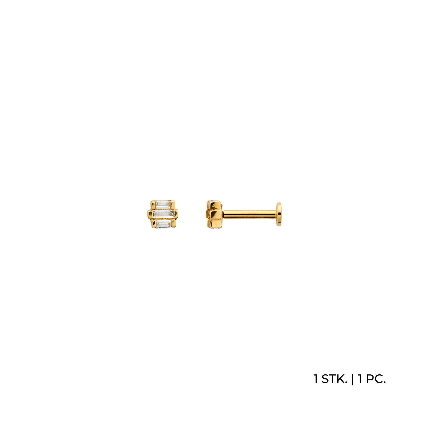 xenox-fine-etta-piercing-585-gelbgold-mit-3-zirkonia-xg14k8002g image 1