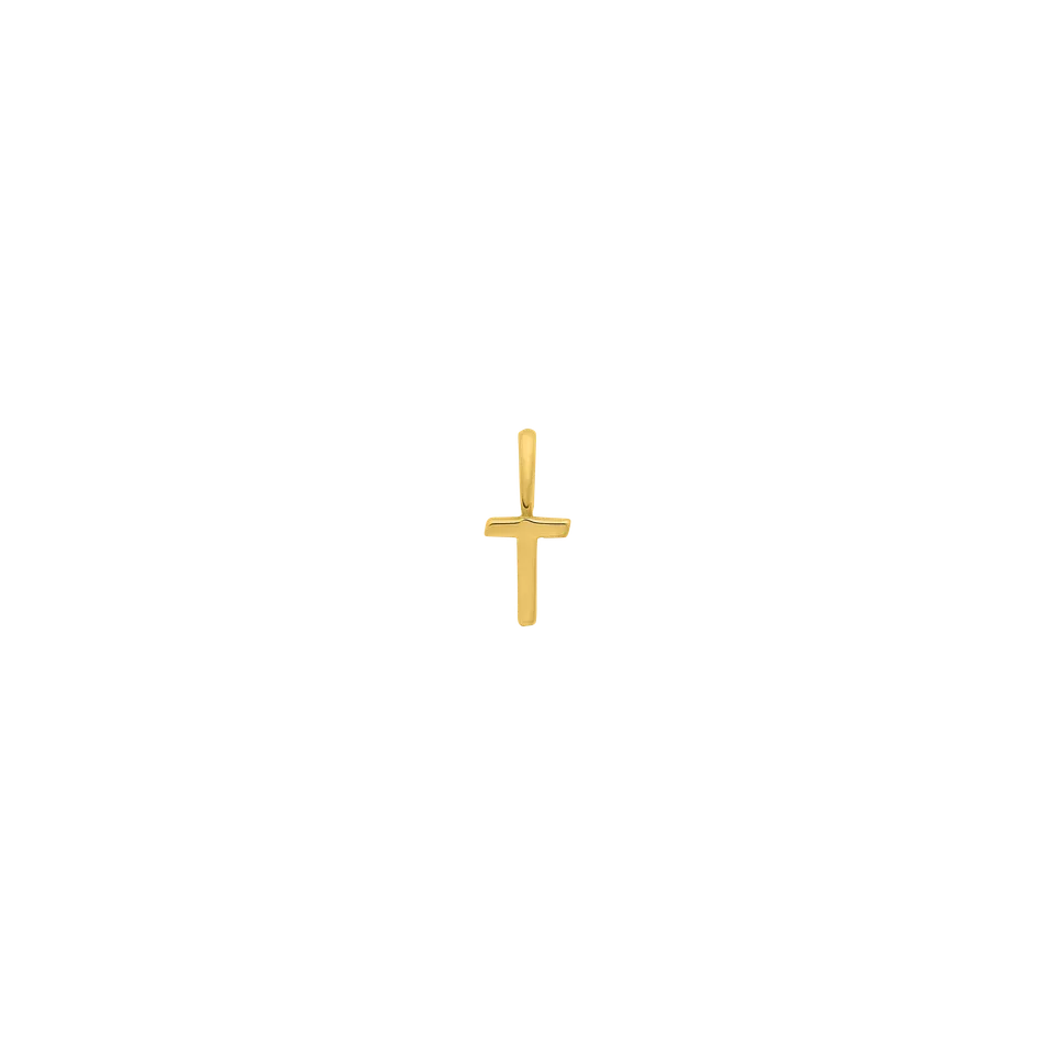 xenox-fine-t-letter-anh-nger-585-gelbgold-initial-anh-nger image 1