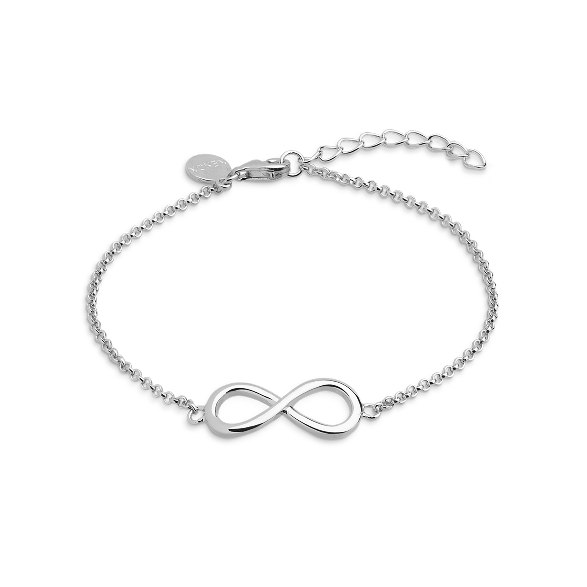 xenox-infinity-armband-925-sterlingsilber-rhodiniert-mit-unendlichkeitszeichen image 1