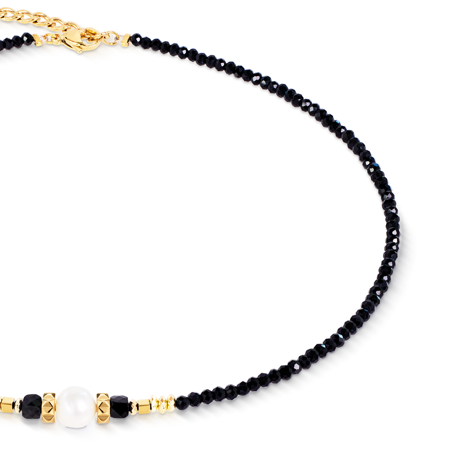 coeur-de-lion-astoria-noir-pearl-gold-halskette-42-cm-6-cm image 2