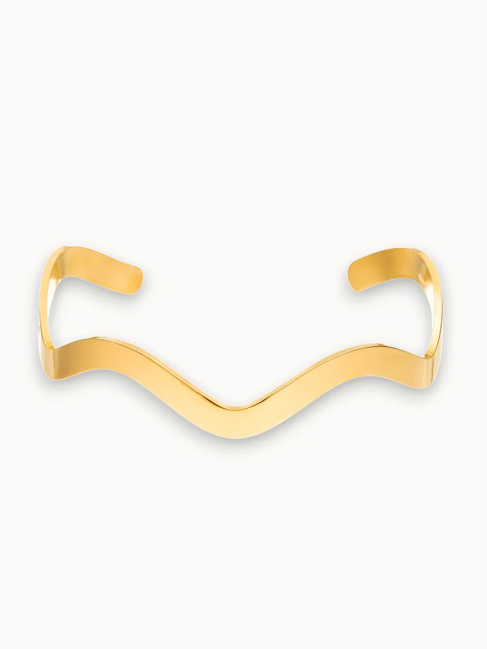 purelei-wave-elegance-armcuff-edelstahl-armreif image 1
