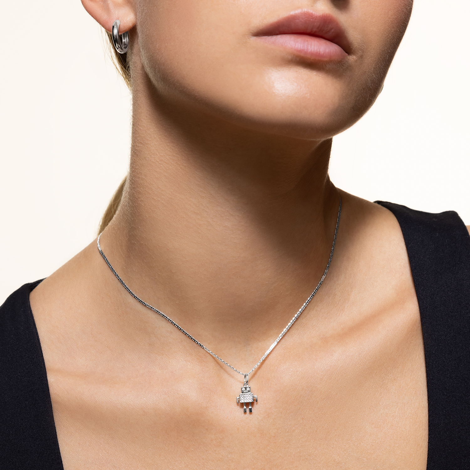 xenox-roboter-charm-925-sterlingsilber-rhodiniert-mit-zirkonia image 5