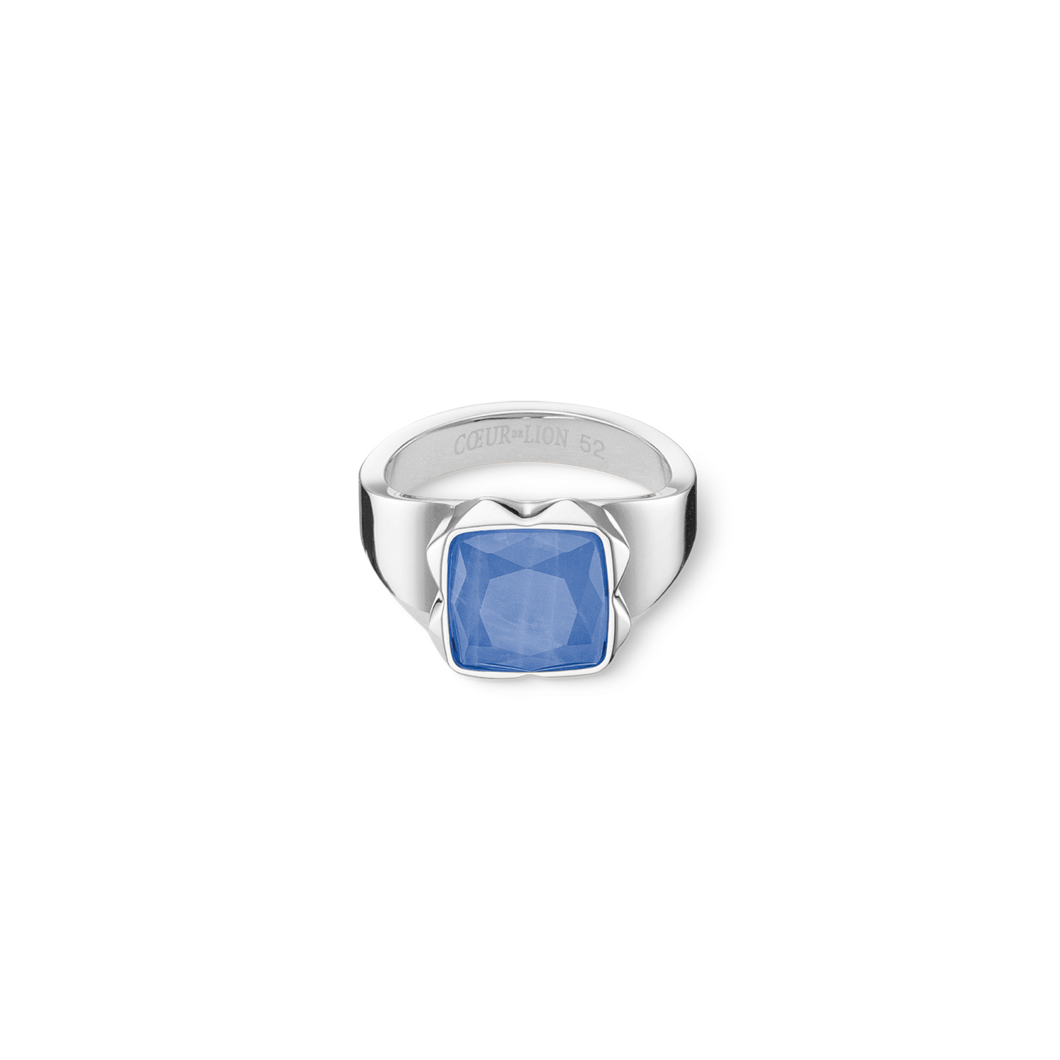 coeur-de-lion-spikes-square-ring-aventurin-silber-blau image 1