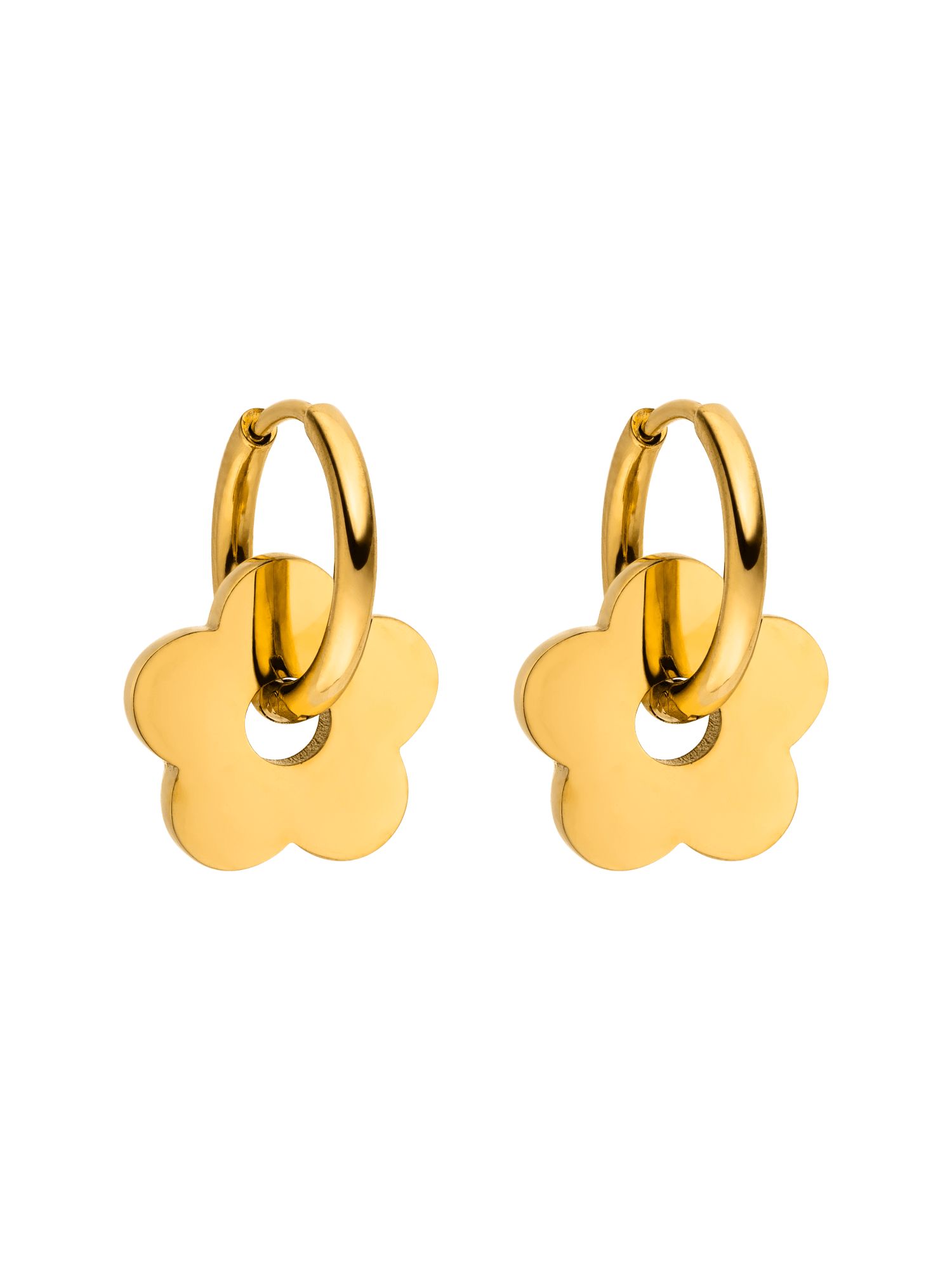 purelei-flowery-creole-small-blumen-creolen-14-mm-mit-abnehmbarem-anh-nger image 1