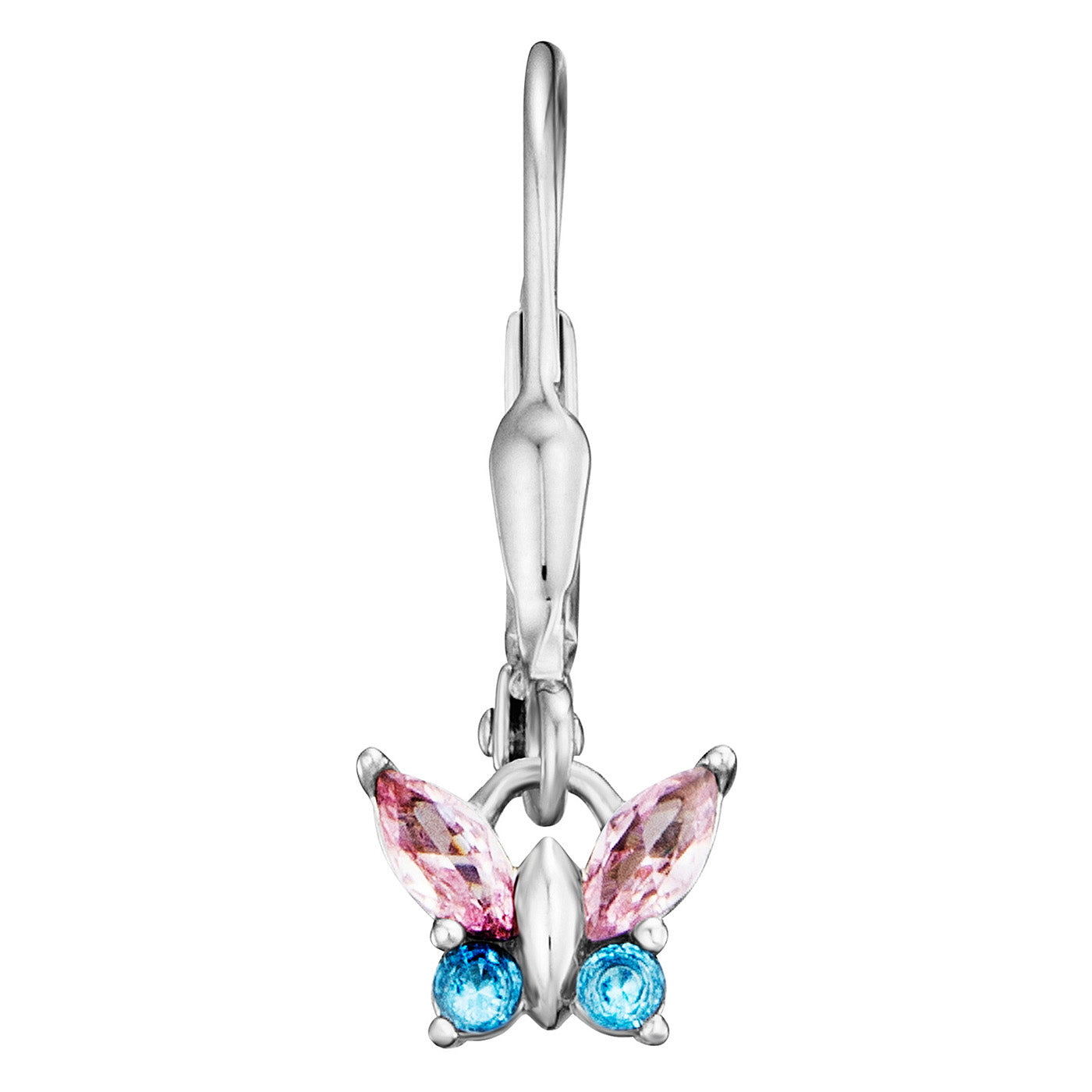 julie-julsen-kids-butterfly-ohrh-nger-silber-mit-8-bunten-zirkonia image 2
