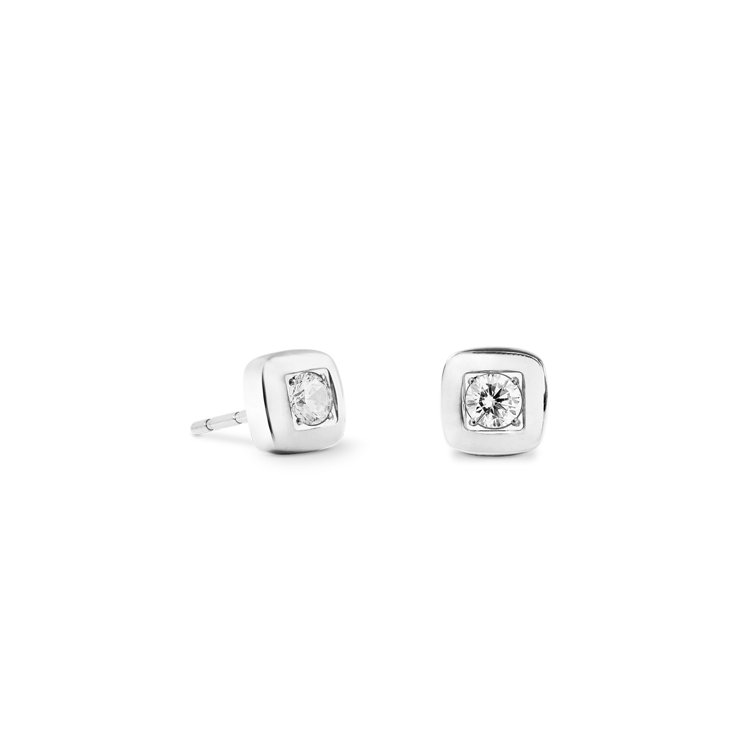 coeur-de-lion-ohrstecker-small-soft-cube-glow-silber-mit-zirkonia image 2