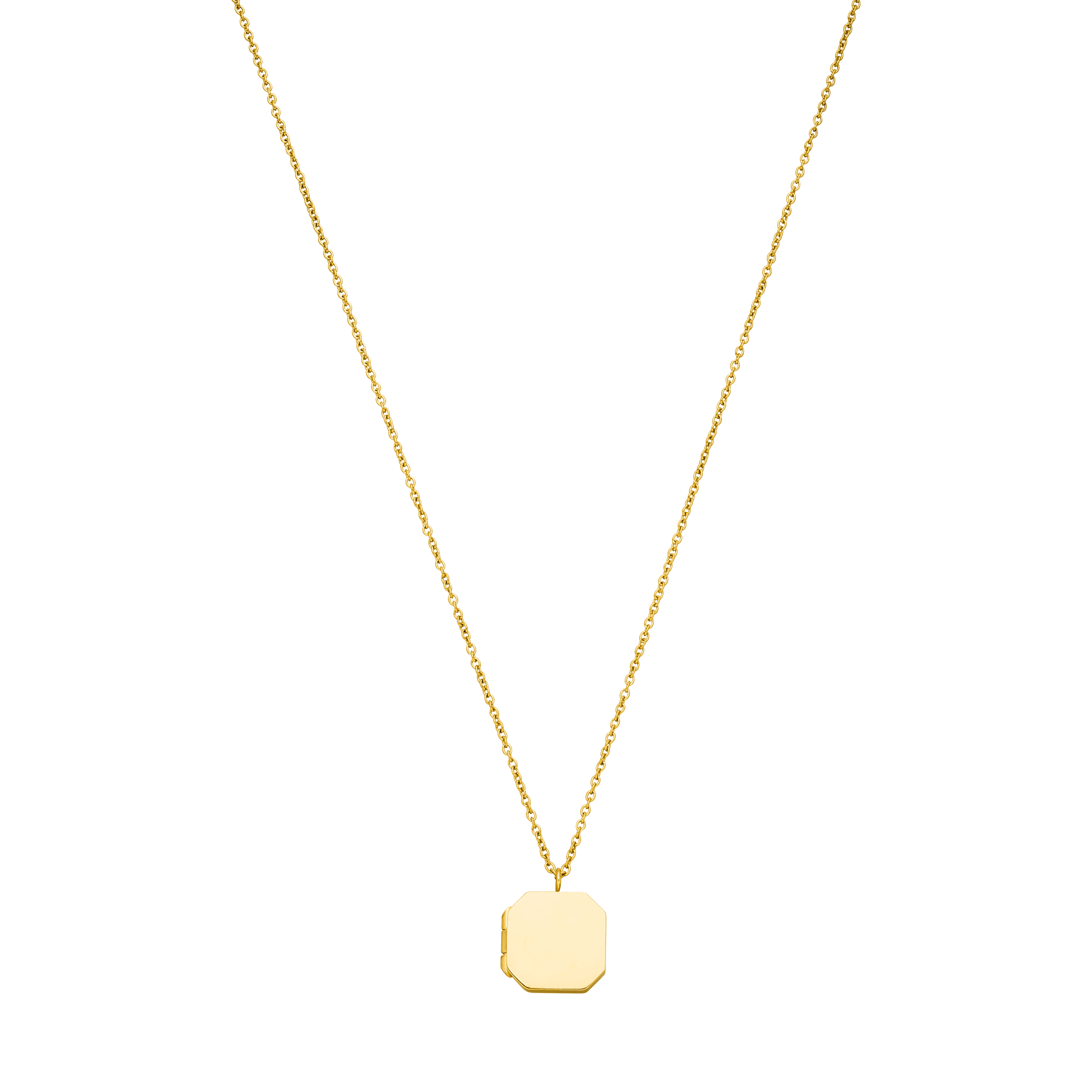 purelei-elegance-medaillon-kette-achteckig-gravierbar-50-55-cm image 7