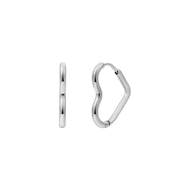 xenox-heart-maxi-creolen-aus-edelstahl-silberfarben-beschichtet image 1