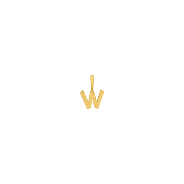 xenox-fine-w-letter-anh-nger-585-gelbgold-initial-anh-nger-zum-kombinieren image 1