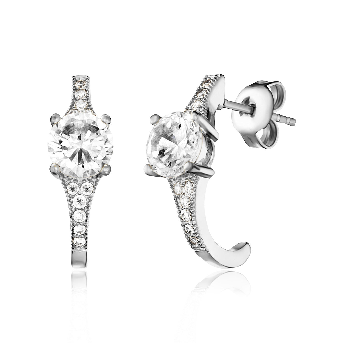 julie-julsen-cz-stones-ohrstecker-silber-mit-24-zirkonia-transparent image 1