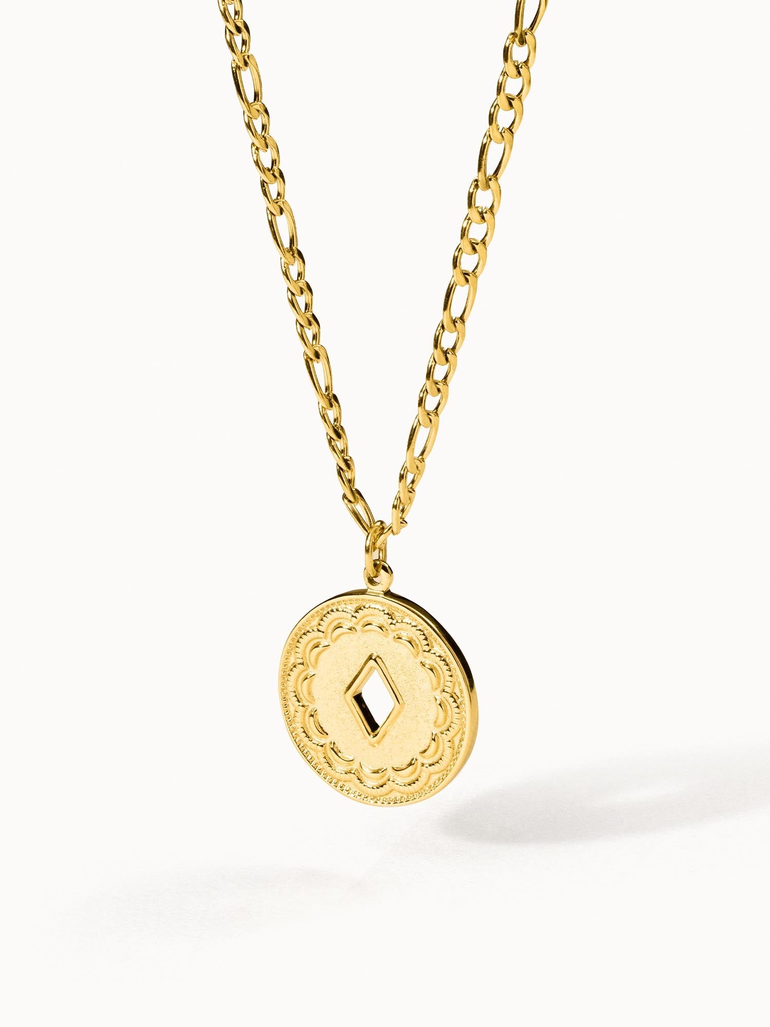 purelei-lolani-kette-coin-kette-mit-muster-und-ausstanzung image 2