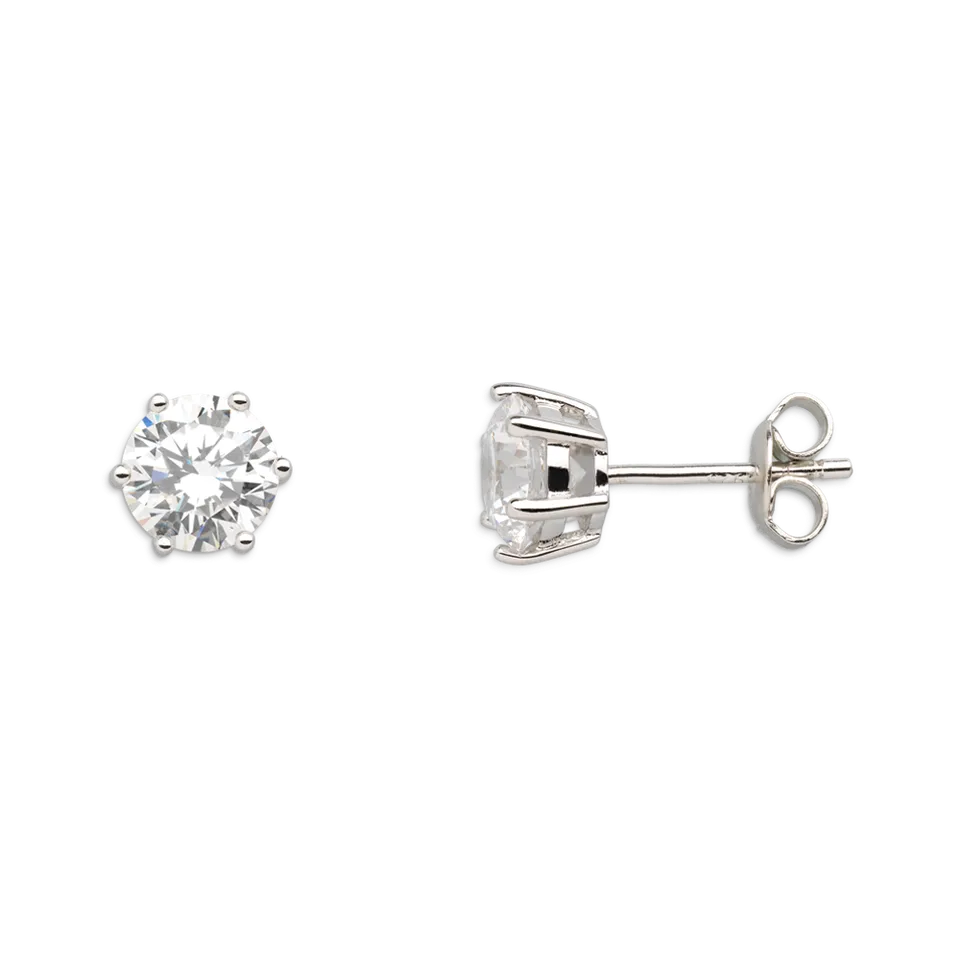 xenox-krappe-ohrringe-925-sterlingsilber-rhodiniert-mit-zirkonia-2 image 1