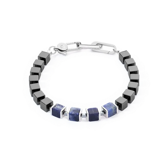 coeur-de-lion-unisex-armband-for-you-me-precious-cubes-blau-19-22-cm image 1