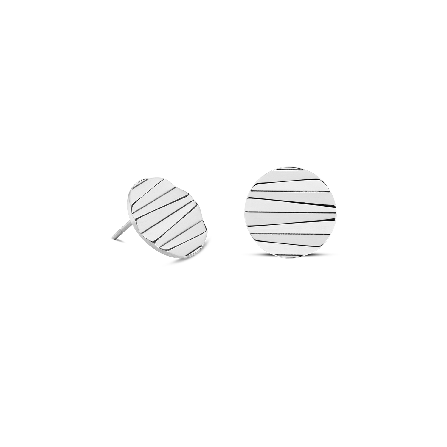 coeur-de-lion-ohrstecker-round-wave-silber-1-3-cm image 2