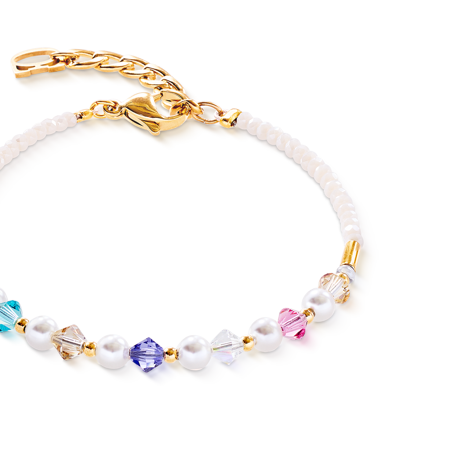 coeur-de-lion-princess-pearls-armband-gold-rainbow image 2