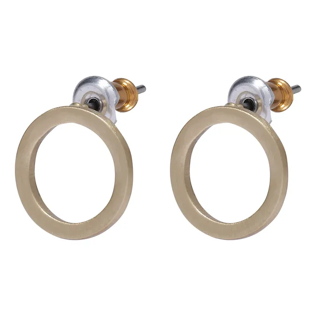 pilgrim-liv-ohrstecker-vergoldet-ring-stecker-matt-satiniert image 1
