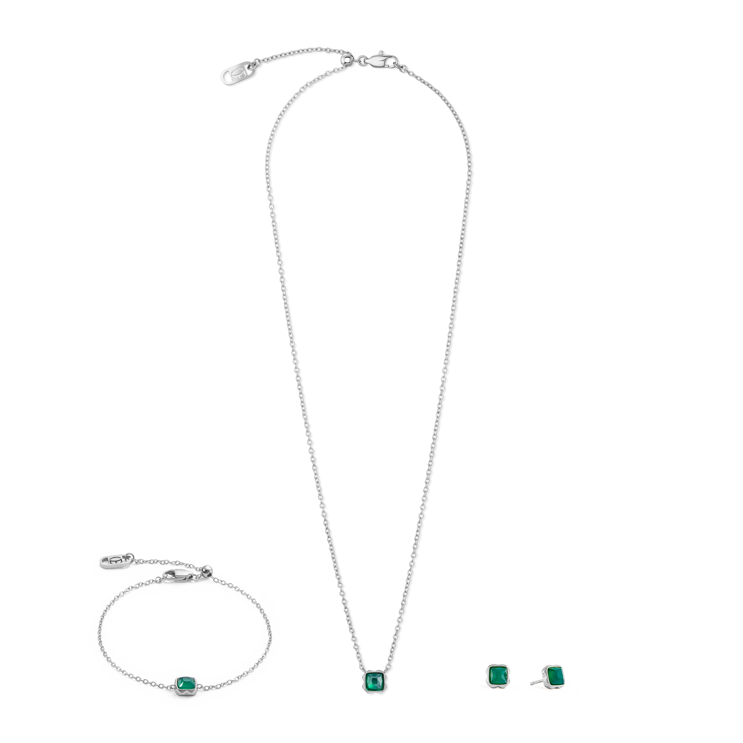 coeur-de-lion-birthstone-mai-ohrringe-gr-ner-achat-silber image 3