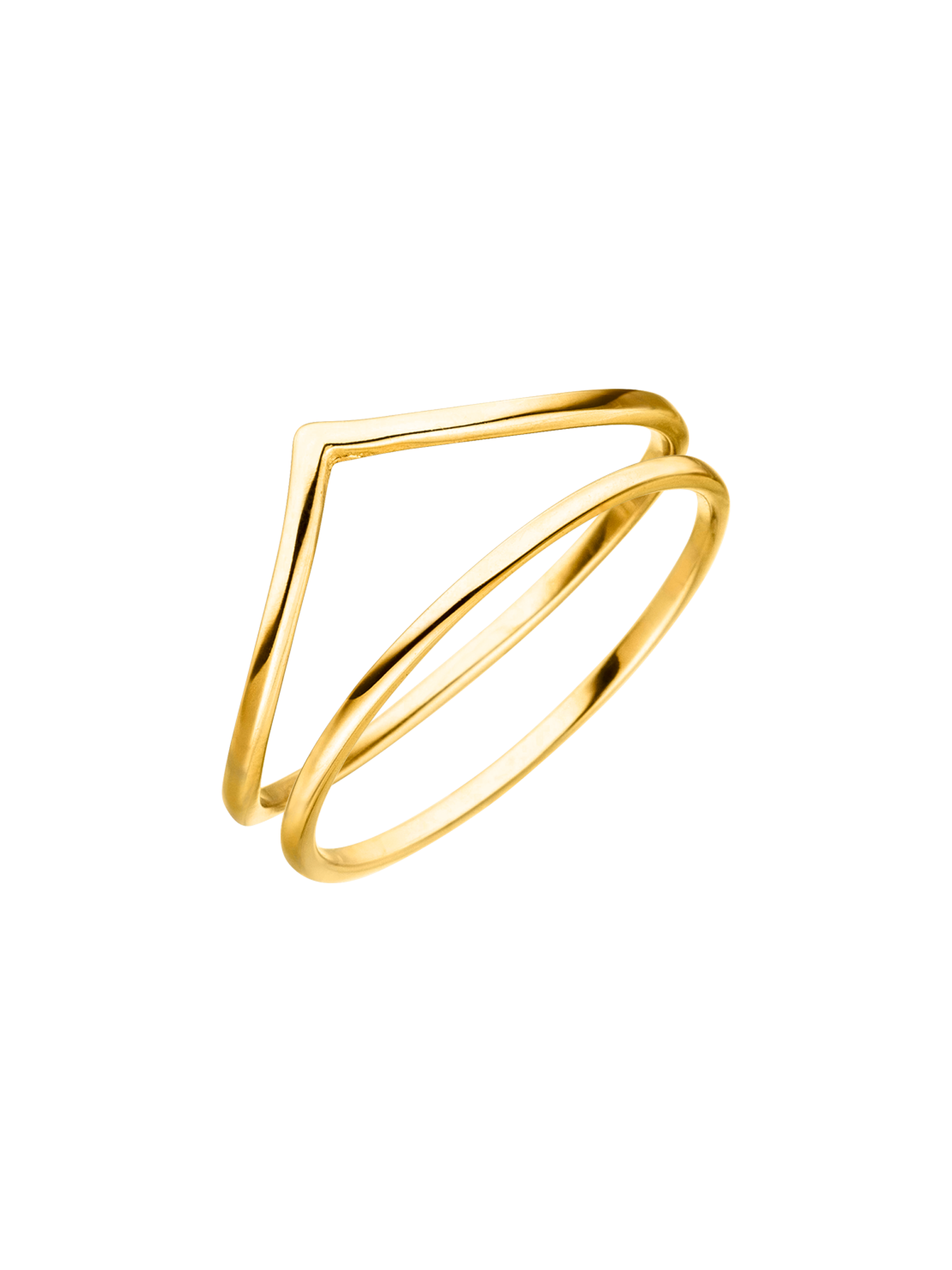 purelei-minimal-muse-set-2er-ring-set-v-form-und-minimal image 1