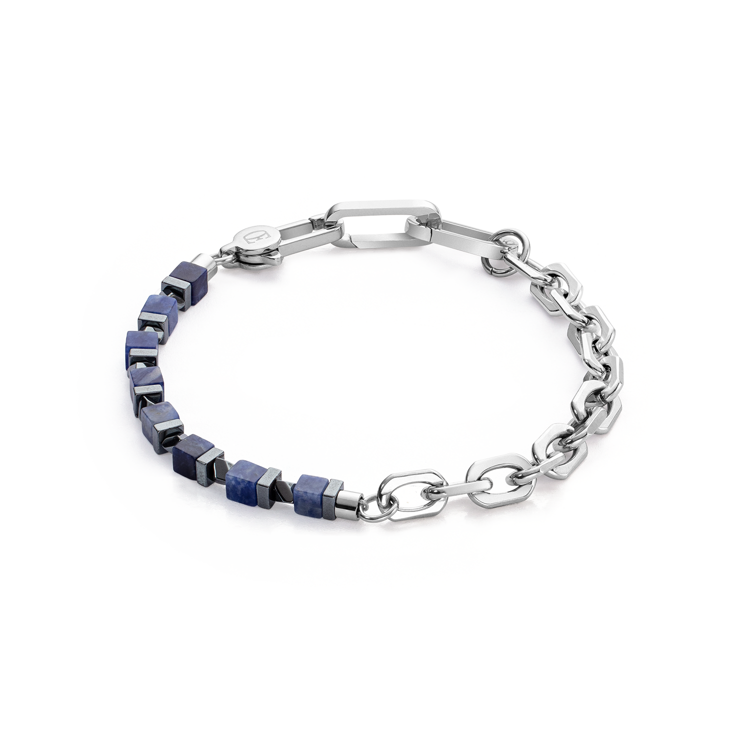coeur-de-lion-precious-fusion-gliederarmband-blau-silber image 1