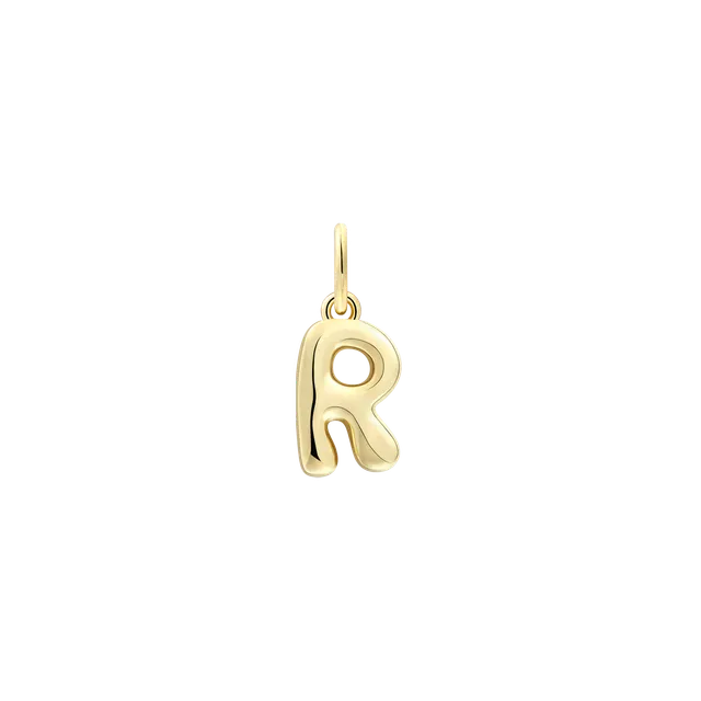 xenox-letter-bold-r-charm-925-sterlingsilber-mit-18k-vergoldung image 1