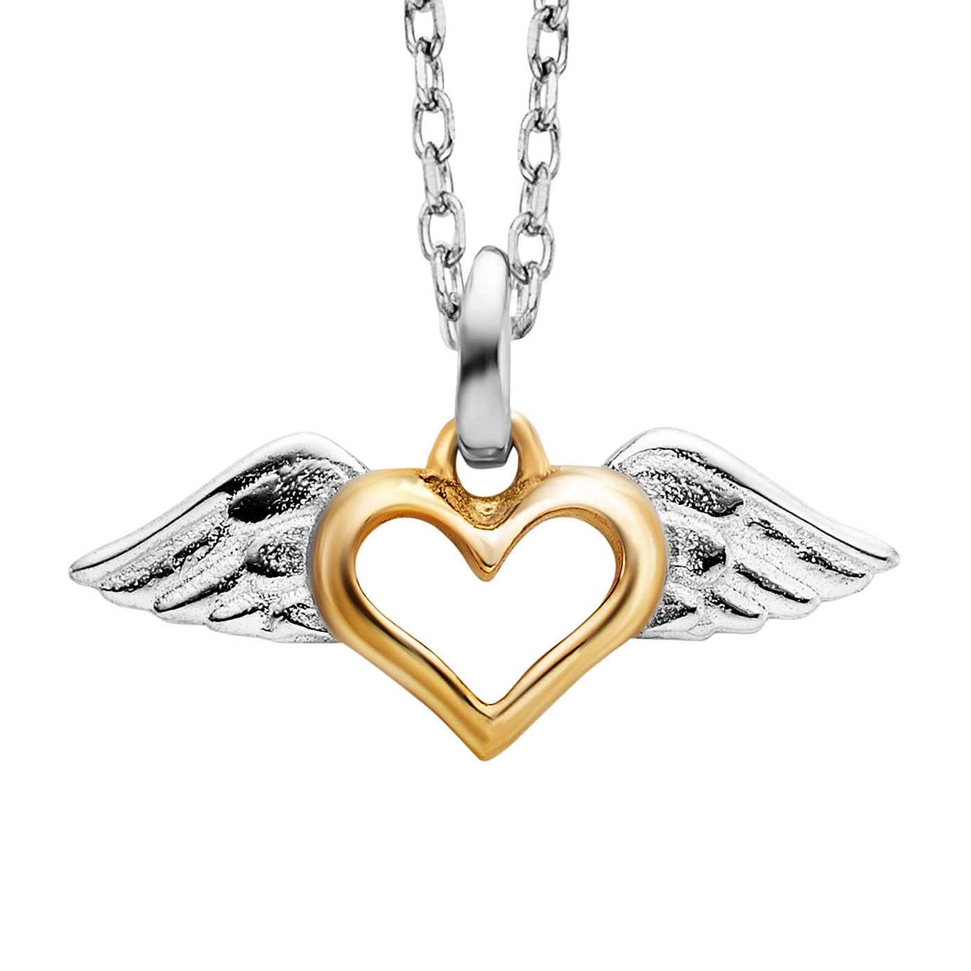 julie-julsen-kette-mit-anh-nger-heartwing-bicolor-silber-925 image 3