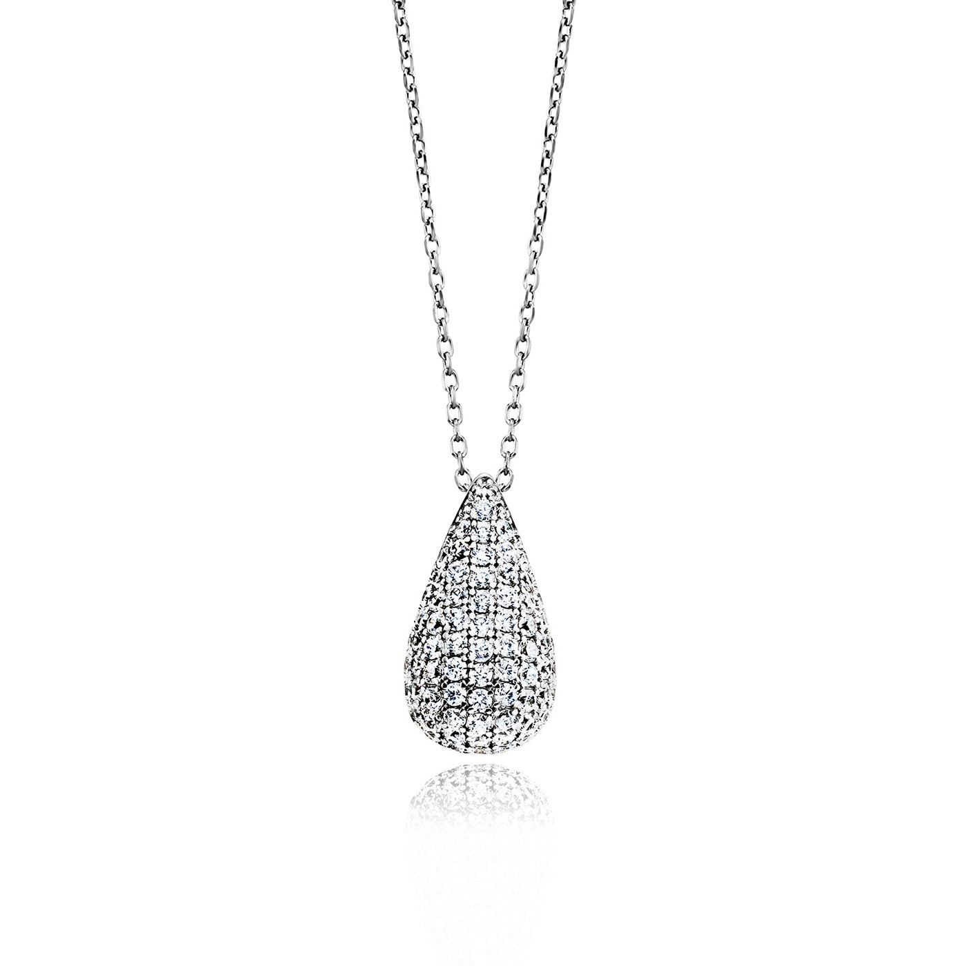 julie-julsen-kette-mit-anh-nger-crystal-drop-silber-mit-77-zirkonia image 1