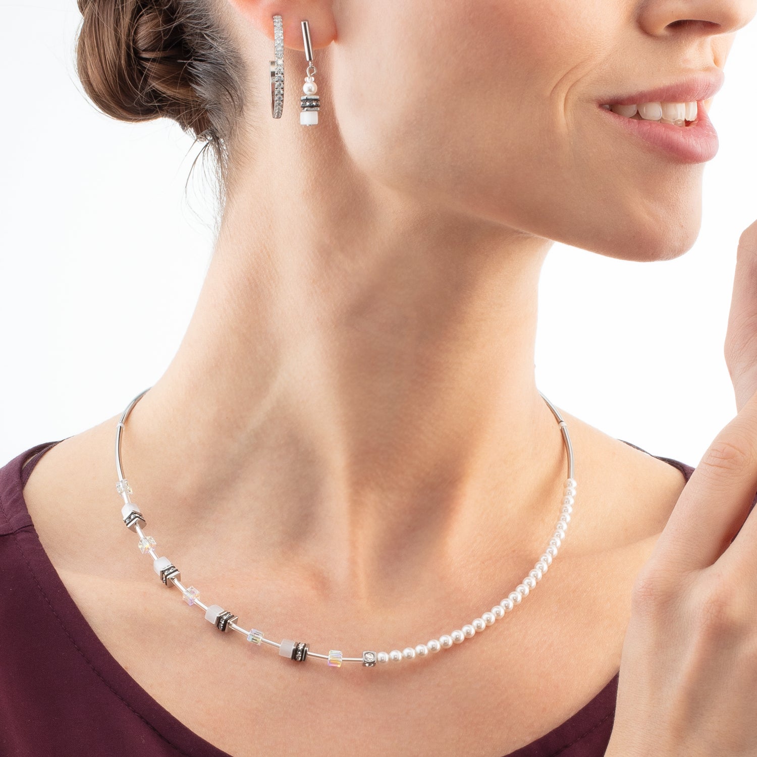 coeur-de-lion-eternal-love-creole-big-silber-kristall-zirkonia-edelstahl image 3