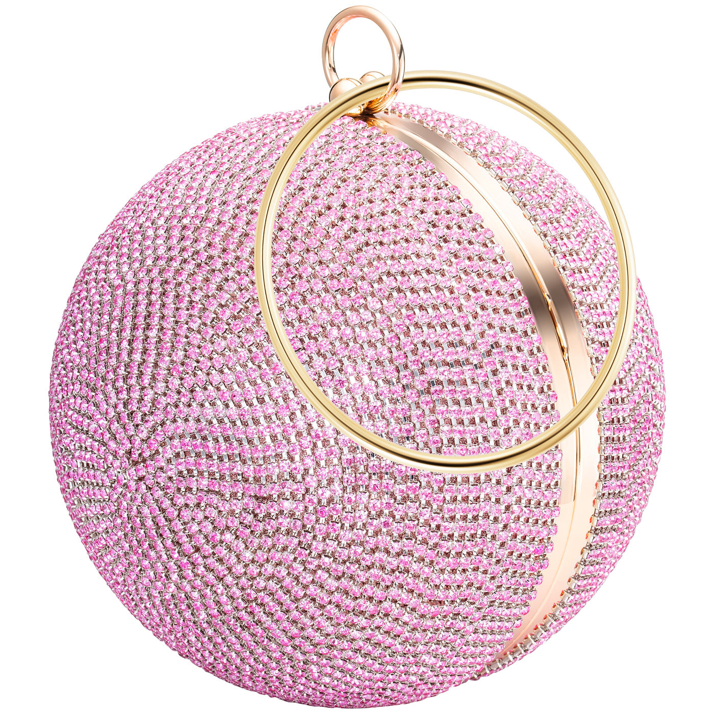 julie-julsen-disco-bag-handtasche-pink-kugel-clutch-mit-zirkonia image 3