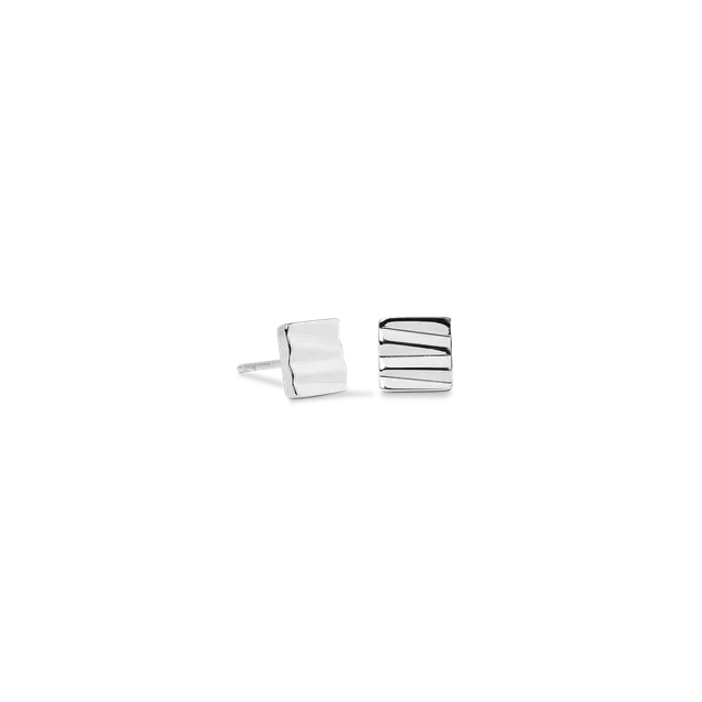 coeur-de-lion-square-wave-ohrstecker-silber-edelstahl image 1