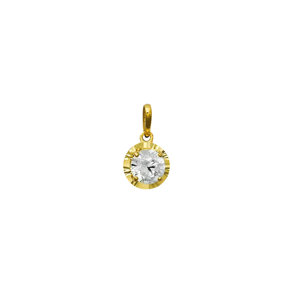 xenox-fine-anh-nger-585-gelbgold-mit-zirkonia-2 image 1