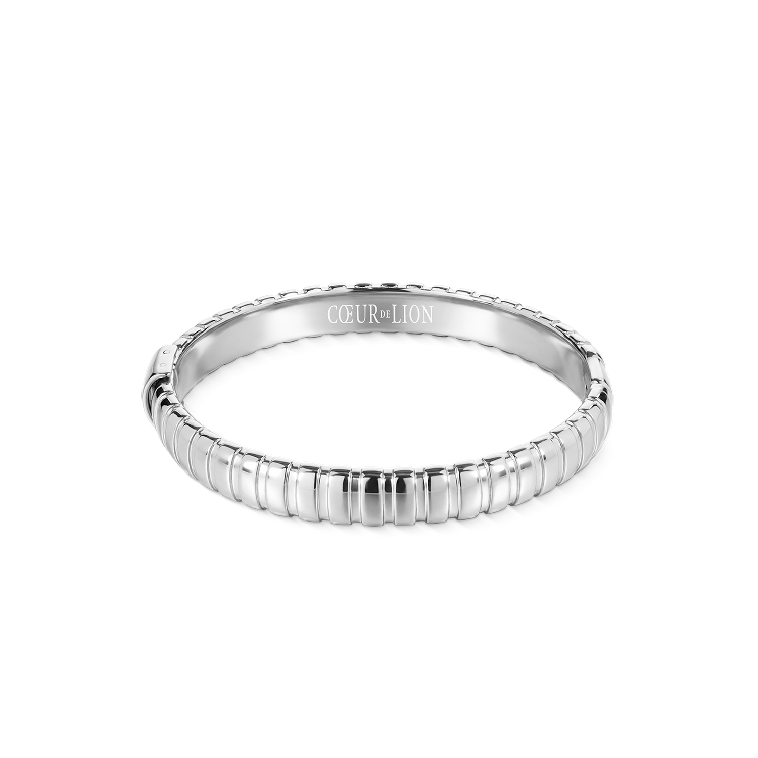 coeur-de-lion-structure-armreif-silber-edelstahl-19-cm image 1
