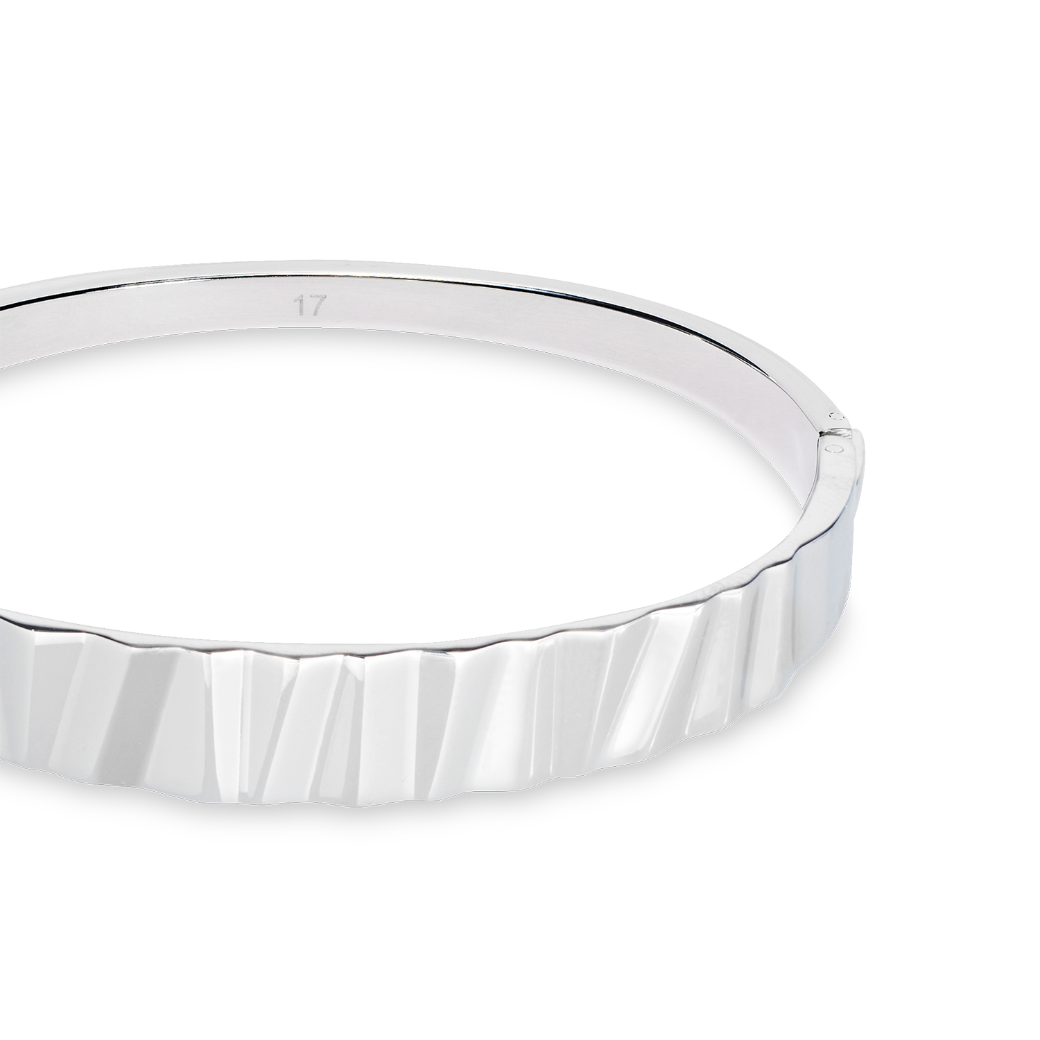 coeur-de-lion-classic-wave-armreif-silber-edelstahl image 2