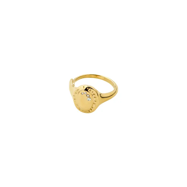 pilgrim-here-ring-gold-plattiert-verstellbar-mit-kristallen image 1