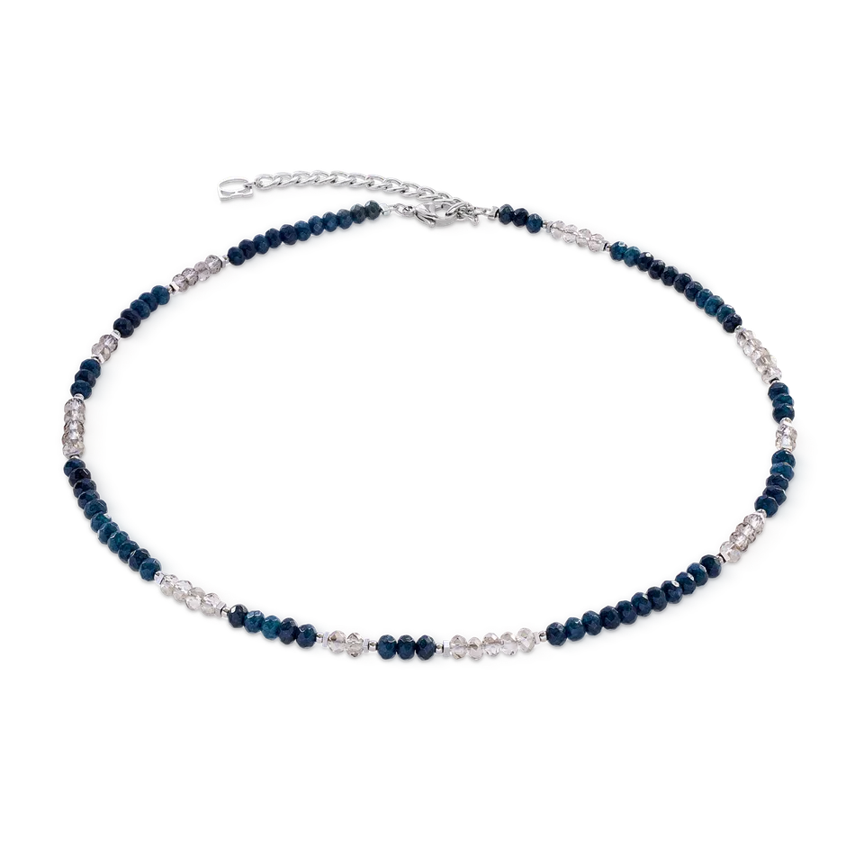 coeur-de-lion-rhythm-jade-navy-halskette-silber-42-cm-6-cm image 1