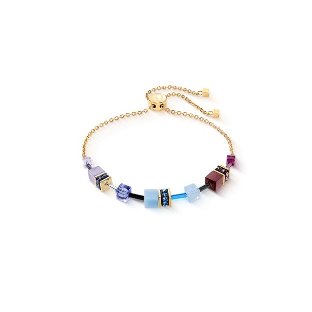 coeur-de-lion-geocube-iconic-chain-armband-mystic-orchid-gold image 1