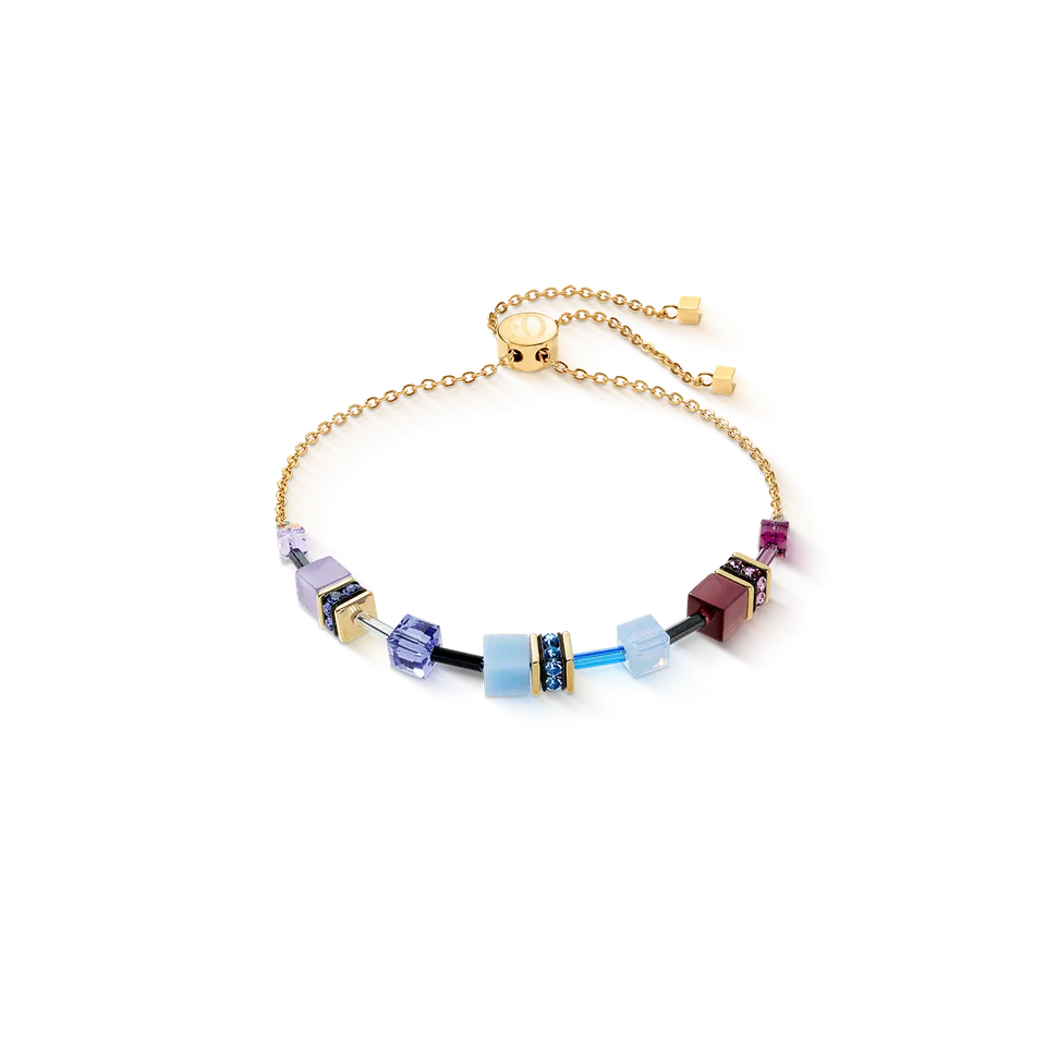 coeur-de-lion-geocube-iconic-chain-armband-mystic-orchid-gold image 1