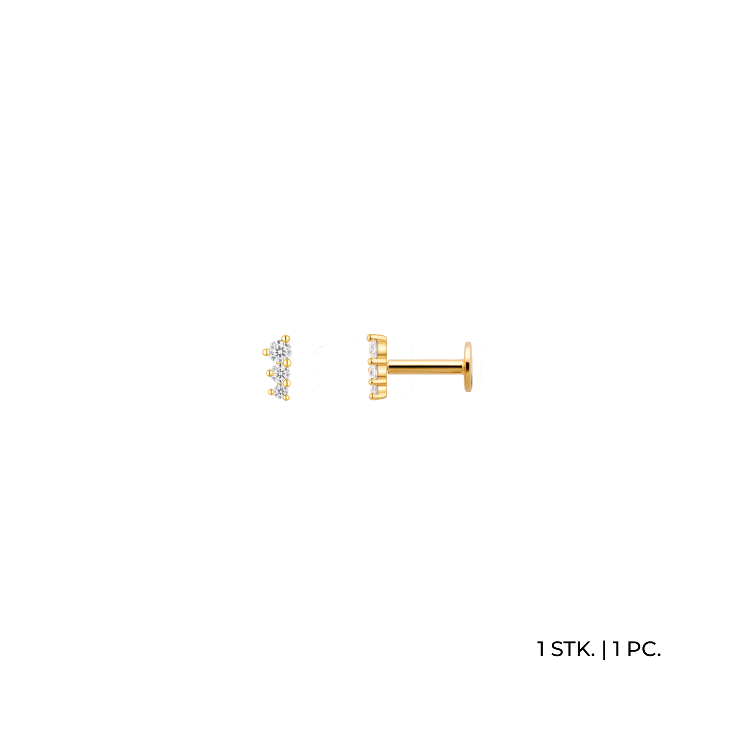 xenox-fine-lumi-piercing-585-gelbgold-mit-zirkonia image 1