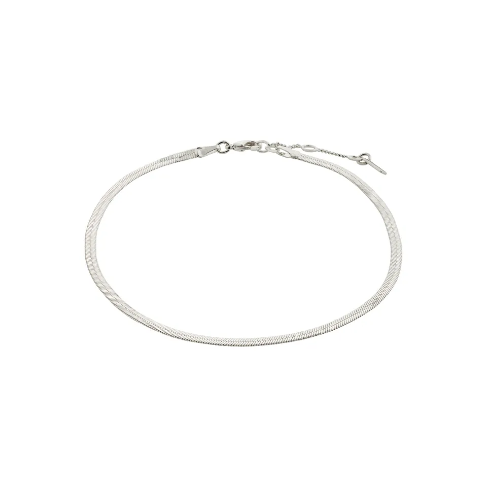 pilgrim-joanna-fu-kette-versilbert-flache-schlangenkette-herringbone image 1