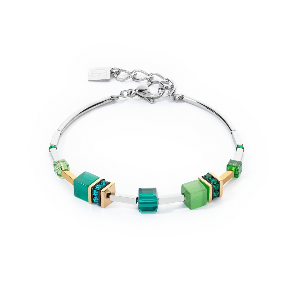 coeur-de-lion-geocube-iconic-lite-armband-gr-n-silber image 1