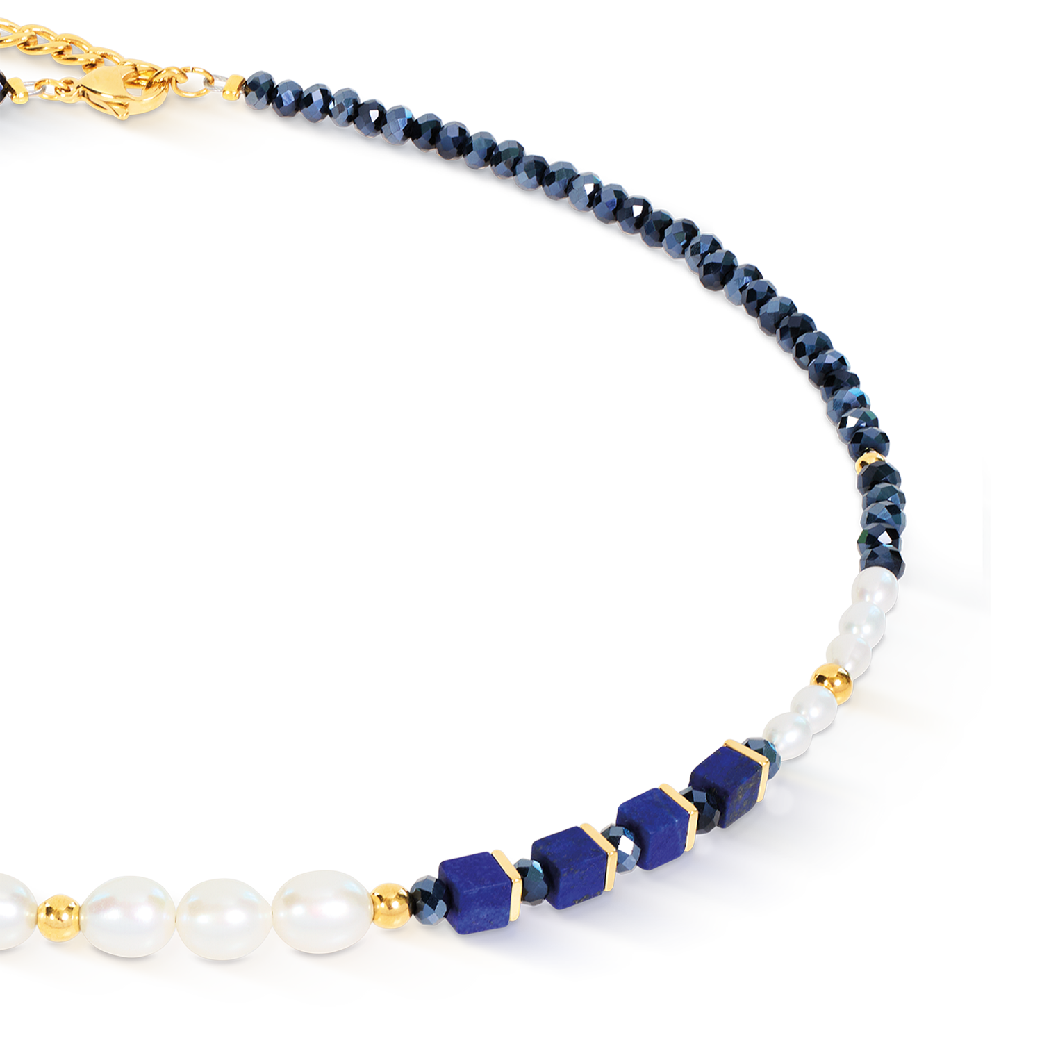 coeur-de-lion-halskette-cosmic-pearls-midnight-gold image 2