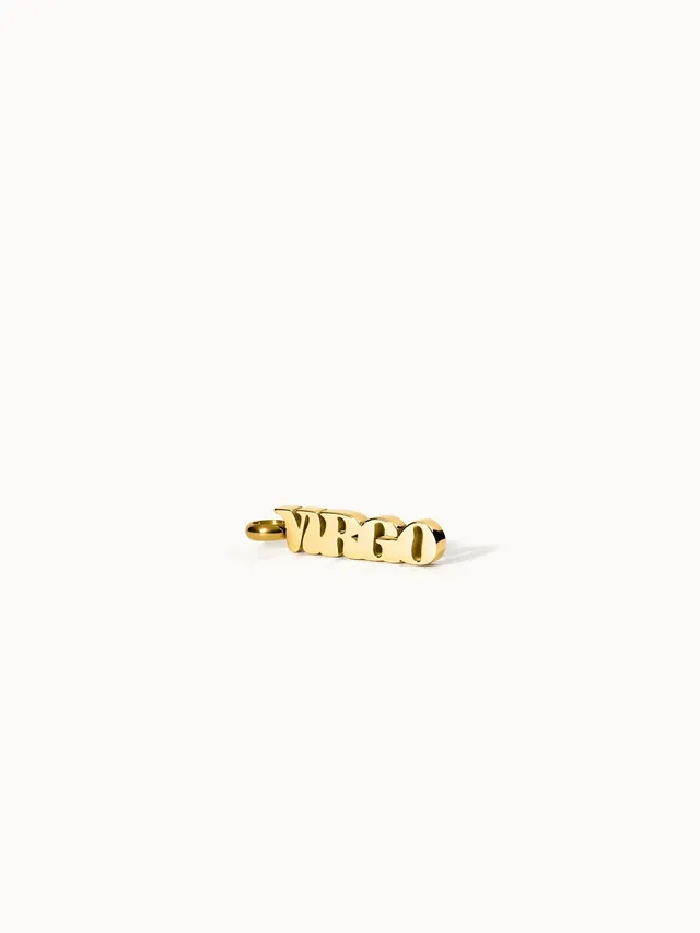 purelei-virgo-letter-charm-jungfrau-sternzeichen-anh-nger-gold image 1