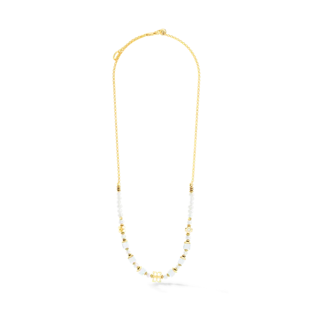 coeur-de-lion-iconic-signature-halskette-gold-wei-42-cm-18k-vergoldet-mit-perlen image 1
