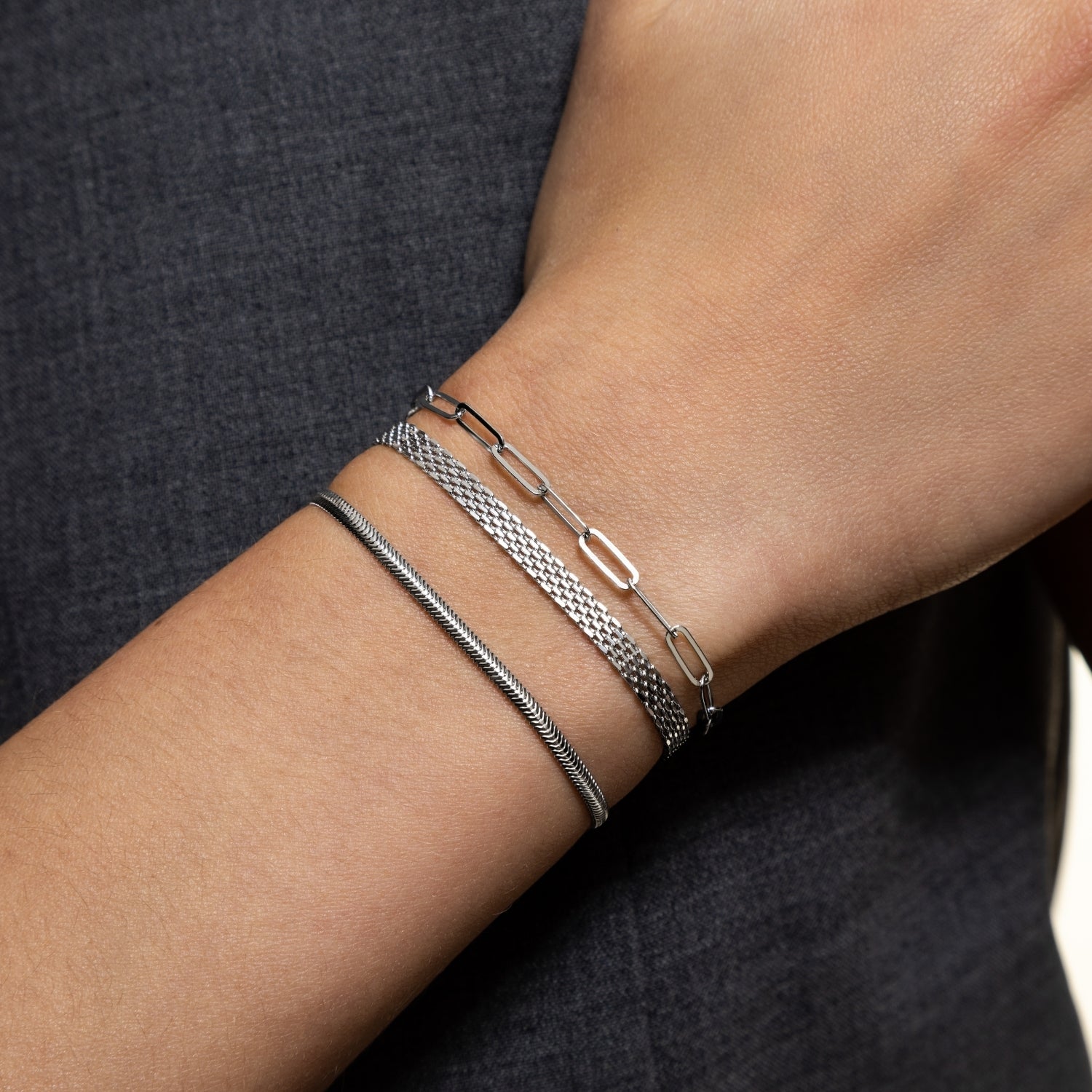 xenox-basic-armband-925-sterlingsilber-rhodiniert image 3